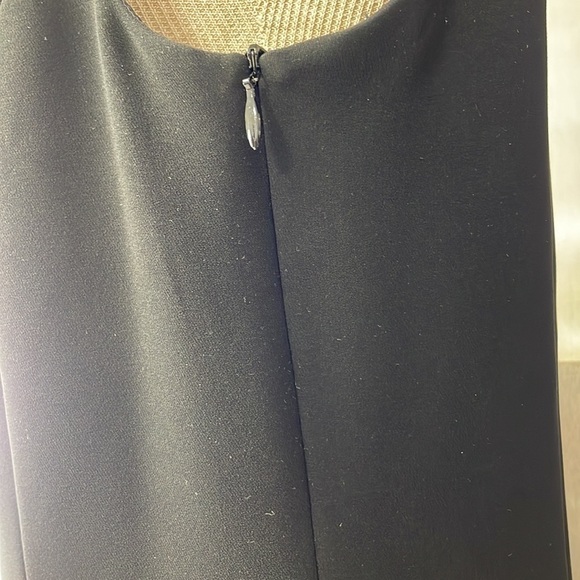 Les Copains Dress Italy Sleeveless Midi Cowl Neck Black Size 42 US 6 - Picture 9 of 16